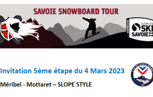 Slopestyle Savoie Snowboard Tour